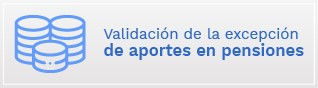 Excepción pensiones