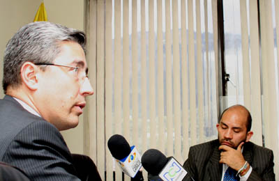 El viceministro de Relaciones Laborales, Ricardo Andrés Echeverri, explica acuerdos laborales con EEUU