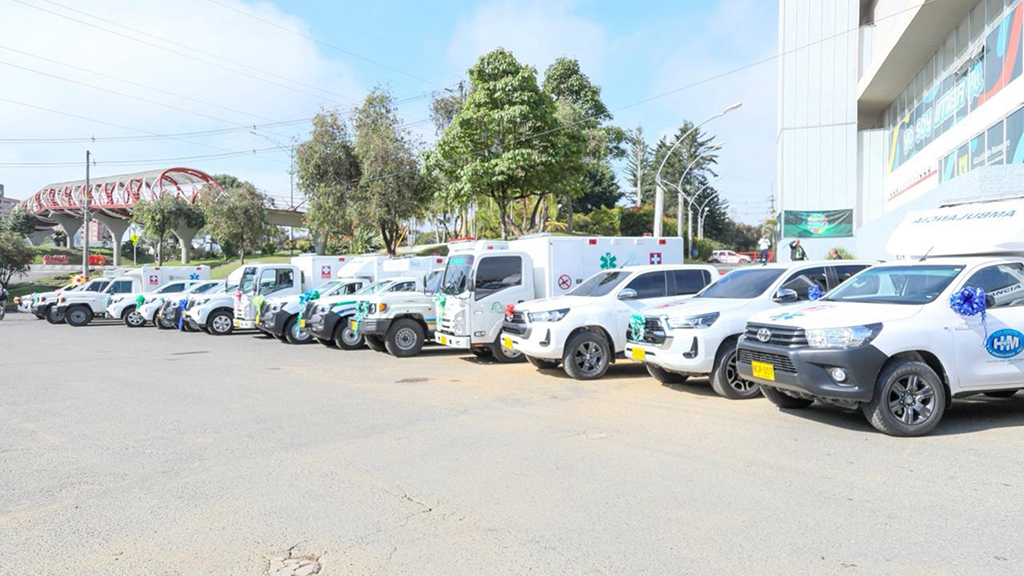 Flotilla de Vehículos entregadas por minsalud para el Depto de Antioquia