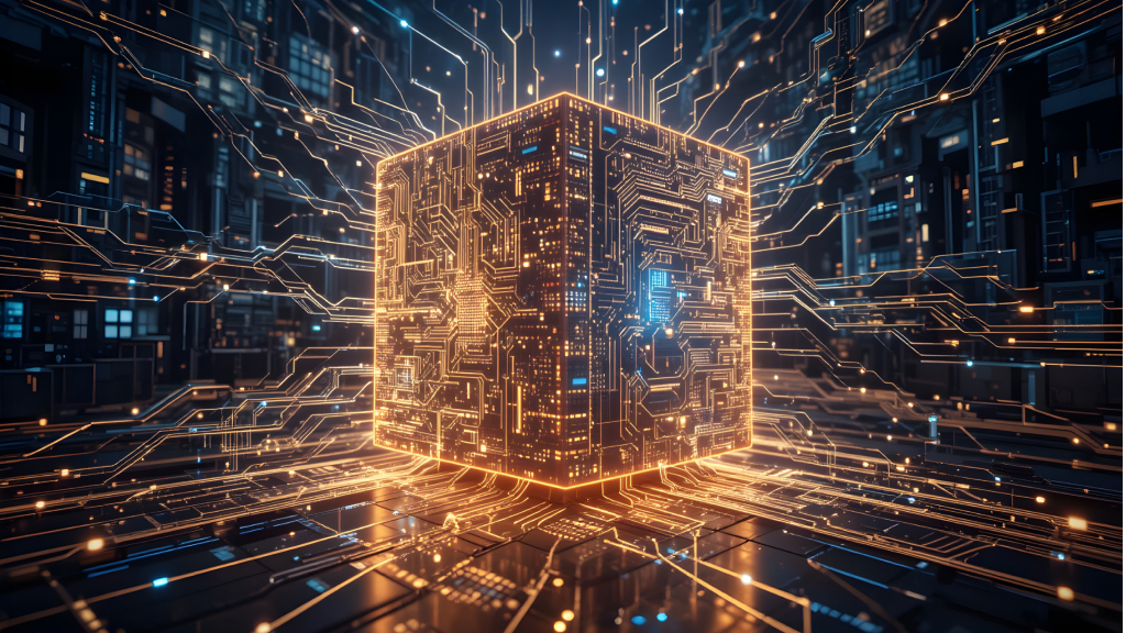 Diseño digital de un cubo de datos representando las transacciones de SIIFA