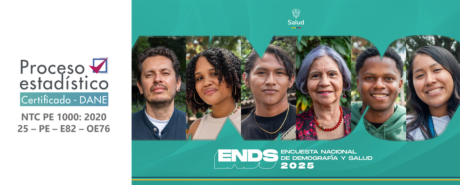 Portada de ENDS junto con certificación DANE