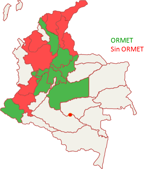 Mapa de cobertura de los observatorios del mercado del trabajo