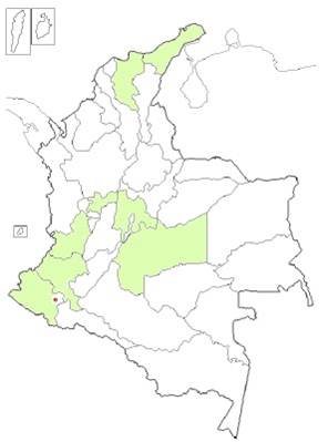 Mapa departamentos de cobertura del programa